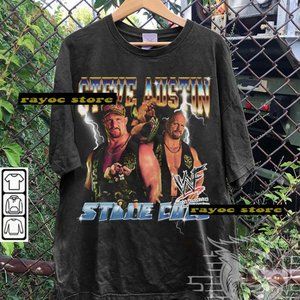 Vintage Stone Cold Shirt, Steve Austin Wrestling T-shirt, 90s Graphic Tee, Unise